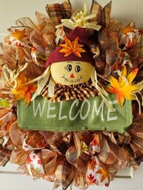 Fall Deco Mesh Wreath